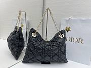 Kitlife Dior Cannage-Quilted Tote Bag Black 38x28.5cm  - 1