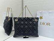 Kitlife Dior Cannage-Quilted Tote Bag Black 38x28.5cm  - 6