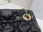 Kitlife Dior Cannage-Quilted Tote Bag Black 38x28.5cm  - 3