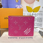 Kitlife Louis Vuitton Slender Wallet Pink M26838 11x2x8.5cm - 1