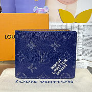 Kitlife Louis Vuitton Slender Wallet Blue M26837 11x2x8.5cm  - 1