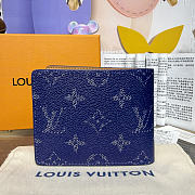 Kitlife Louis Vuitton Slender Wallet Blue M26837 11x2x8.5cm  - 5