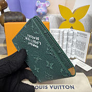 Kitlife Louis Vuitton Slender Wallet Green M26837 11x2x8.5cm - 2