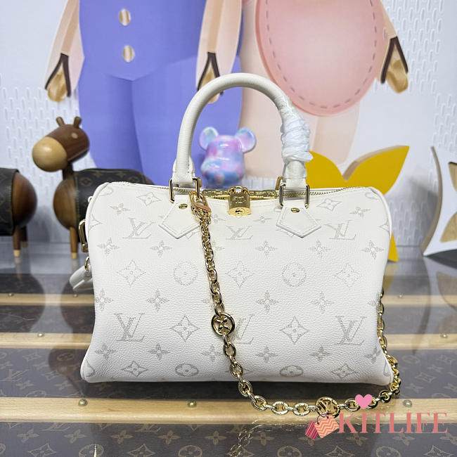 Kitlife Louis Vuitton Speedy Bandoulière 25 Bag Cream M26690 25x13x18cm - 1