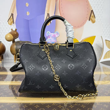 Kitlife Louis Vuitton Speedy Bandoulière 25 Bag Black M26486 25x13x18cm 