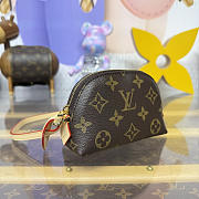 Kitlife Louis Vuitton Cosmetic Bag Brown Monogram Canvas M25653 13.5x5.5x9cm - 6