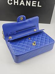 Kitlife Chanel Classic Flap Bag Dark Blue Lambskin Gold Chain A01112 25.5x15.5x6.5cm  - 4