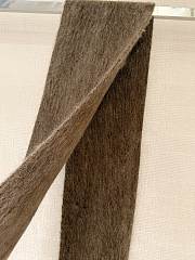 Kitlife Miu Miu Wool and Mohair Scarf Brown 185x23cm - 5