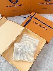 Kitlife Louis Vuitton Script Scarf Cream 200x24cm - 6