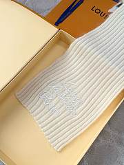 Kitlife Louis Vuitton Script Scarf Cream 200x24cm - 3