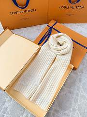 Kitlife Louis Vuitton Script Scarf Cream 200x24cm - 2