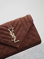 Kitlife Saint Laurent Envelope MM Dark Brown Bag 526286 21x13x6cm - 2