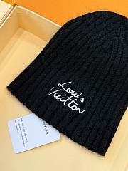 Kitlife Louis Vuitton Script Beanie Black - 6