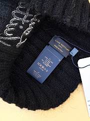 Kitlife Louis Vuitton Script Beanie Black - 5