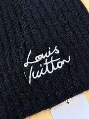 Kitlife Louis Vuitton Script Beanie Black - 2