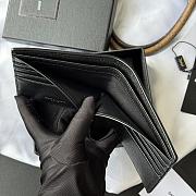 Kitlife Saint Laurent Cassandre Wllet In BLack Smooth Leather Gold Hardware 453276 11x9.5x2.5cm  - 3