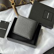 Kitlife Saint Laurent Cassandre Wllet In BLack Smooth Leather Gold Hardware 453276 11x9.5x2.5cm  - 5