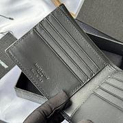 Kitlife Saint Laurent Tiny Cassandre Wallet In Black Shiny Leather Black Hardware 607727 11x9.5x2.5cm  - 2