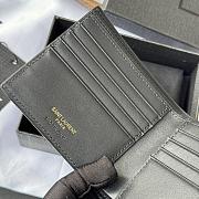 Kitlife Saint Laurent Tiny Cassandre Wallet In Black Shiny Leather Gold Hardware 607727 11x9.5x2.5cm  - 5