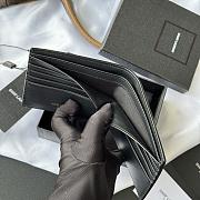 Kitlife Saint Laurent Tiny Cassandre Wallet In Black Shiny Leather Gold Hardware 607727 11x9.5x2.5cm  - 3