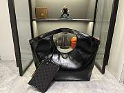 Kitlife Gucci Giglio Large Tote Bag Black Leather 853971 60x47x16cm  - 1