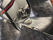 Kitlife Gucci Giglio Large Tote Bag Black Leather 853971 60x47x16cm  - 5