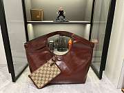 Kitlife Gucci Giglio Large Tote Bag Brown Leather 853971 60x47x16cm  - 1