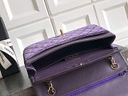 Kitlife Chanel Double Flap Bag Violet Velvet 25.5cm - 5