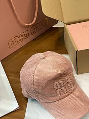Kitlife Miu Miu Corduroy Cap Pink - 5