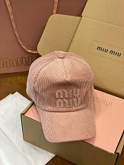 Kitlife Miu Miu Corduroy Cap Pink - 4