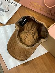 Kitlife Miu Miu Corduroy Cap Brown - 5
