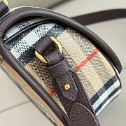 Kitlife Burberry Highlands Crossbody Bag Beige & Dark Brown 24.5x8x18cm - 5