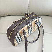 Kitlife Burberry Highlands Bowling Bag​ Beige 33.5x12.5x17cm - 4