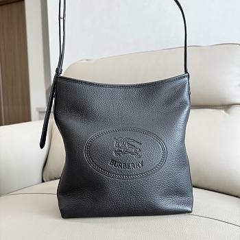 Kitlife Burberry Small Highlands Shoulder Bag Black 28.5x11.5x31cm