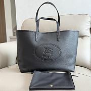 Kitlife Burberry Medium Highlands Tote Bag Black 38x16.5x28cm - 1