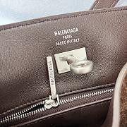 Kitlife Balenciaga Bel Air Small Dark Brown Suede Shoulder Bag 35x10x17cm - 2