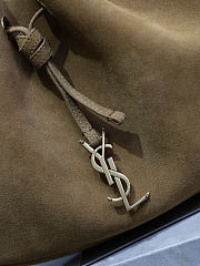 Kitlife Saint Laurent Paris VII Small Hobo Bag Brown Suede 796626 30x25x3cm  - 6