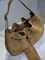 Kitlife Saint Laurent Paris VII Small Hobo Bag Brown Suede 796626 30x25x3cm  - 4