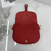 Kitlife Dior Medium Bobby Bag Red Calfskin 22×17×6cm  - 4