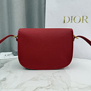 Kitlife Dior Medium Bobby Bag Red Calfskin 22×17×6cm  - 3