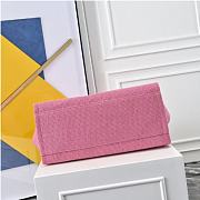 Kitlife Chanel Mixed Fibers Deauville Tote Pink Bag 33cm - 5