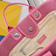 Kitlife Chanel Mixed Fibers Deauville Tote Pink Bag 33cm - 2