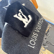 Kitlife Louis Vuitton Cold Reykjavik Scarf Black 190x46cm  - 2