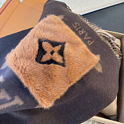 Kitlife Louis Vuitton Cold Reykjavik Scarf Brown 190x46cm - 4