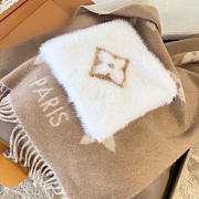 Kitlife Louis Vuitton Cold Reykjavik Scarf Beige 190x46cm - 6