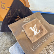 Kitlife Louis Vuitton Cold Reykjavik Scarf Beige 190x46cm - 5
