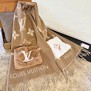Kitlife Louis Vuitton Cold Reykjavik Scarf Beige 190x46cm - 4