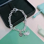 Kitlife Tiffany Heart Tag Bracelet With Crown - 6