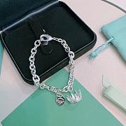 Kitlife Tiffany Heart Tag Bracelet With Crown - 3