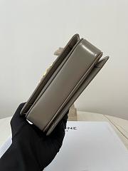 Kitlife Celine Teen Triomphe Grey Calfskin Bag 188423 18.5x14x6cm - 5